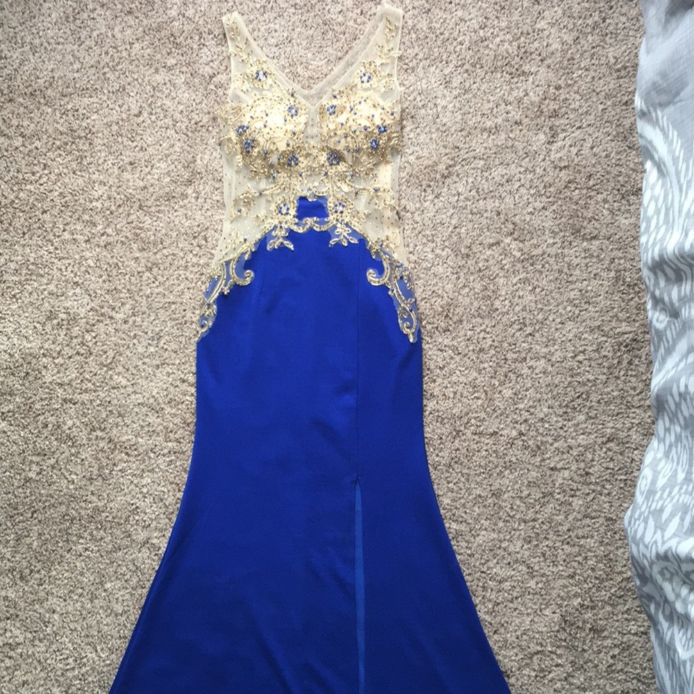 Royal blue prom dress